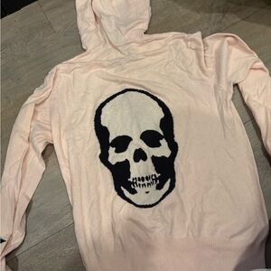 Women’s Pink Skull Sweater